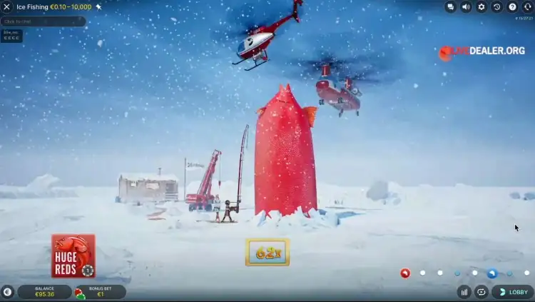 Hoe werkt het Ice Fishing Live Casino?